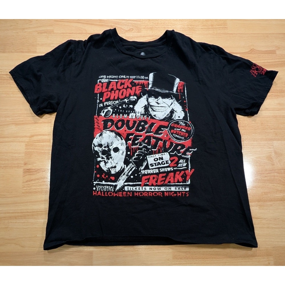 Universal Studios Halloween Horror Nights 2022 Black Phone Freaky Shirt Mens L
